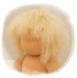 Preview: Teil 3/4: Gr 54cm Puppenhaare aus Mohairfellgewebe STROHBLOND/Haarlänge 7cm