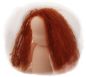 Preview: Teil 3/4: Gr 54cm Puppenhaare/Frisur aus Glattmohairgarn GINGER/Haarlänge 18cm