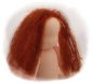 Preview: Teil 3/4: Gr 40-48cm Puppenhaare/Frisur aus Glattmohairgarn GINGER/Haarlänge 18cm