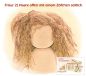 Preview: Teil 3/4: Gr 40-48cm Puppenhaare/Frisur aus Tibetlammfell SCHWARZ/gemischte Haarlänge 9-12cm