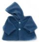 Preview: Puppen-Kapuzenjacke blau 50-54cm