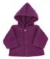 Preview: Puppen-Kapuzenjacke violett 42-48cm