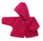 Preview: Puppen-Kapuzenjacke himbeerrot 40-48cm