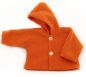 Preview: Puppen-Kapuzenjacke orange 42-48cm