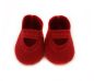 Preview: Puppenschuhe aus Filzstoff rot 44-48cm