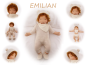 Preview: EMILIAN Puppenkind  48cm