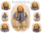 Preview: EVAMARIA Puppenkind  44cm