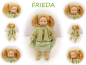 Preview: FRIEDA Puppenkind  44cm