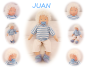 Preview: JUAN Puppenkind  44cm