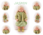 Preview: JASMIN Puppenkind  48cm