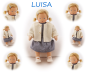 Preview: LUISA Puppenkind  44cm