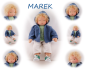 Preview: MAREK Puppenkind  48cm