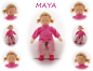 Preview: MAYA Puppenkind  44cm