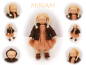 Preview: MIRIAM Puppenkind  44cm