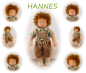 Preview: HANNES Puppenkind  44cm