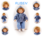 Preview: RUBEN Puppenkind  44cm