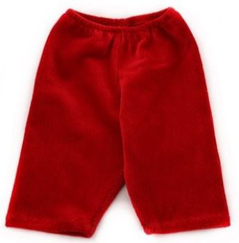 Puppenhose kord rot 42-48cm