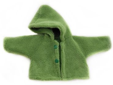 Puppen-Kapuzenjacke grün 50-54cm