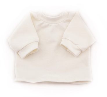 Puppenpullover weiss 40-48cm