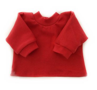 Puppenpullover rot 42-48cm