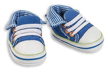 Puppen-Turnschuhe blau 44-48cm