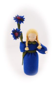 Kornblume Blumenkind Figurgröße13cm (38€)