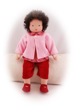 Puppenjacke pinkrosa 42-48cm