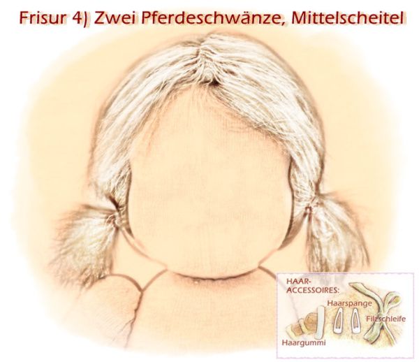 Teil 3/4: Gr 54cm Puppenhaare aus Mohairfellgewebe STROHBLOND/Haarlänge 7cm