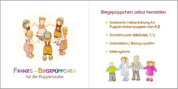 Nähanleitung Biegepüppchen für die Puppenstube