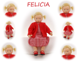 FELICIA Puppenkind  44cm